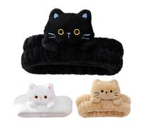 Fascia per il lavaggio del viso, fasce per la cura della pelle,Fascia per il trucco del gatto con fascia per il lavaggio del viso Spa - Fasce per capelli in peluche con fascia morbida per la cura