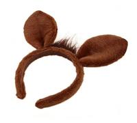 Fascia per il lavaggio del viso - Fascia in peluche con orecchie di cavallo, copricapo per spa, accessorio di bellezza per la cura della pelle, scena da ballo mascherata, performance, viaggi, vacanze