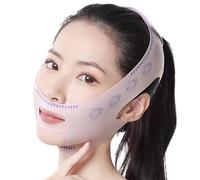 Fascia Per Il Lifting Del Viso - Strumento Dimagrante Elastico Per Doppio Mento, Cura Della Pelle Confortevole E Regolabile, Casa Di Viaggio In Hotel | Stabile Cura Del Viso Donne Uomini Mattina Sera,