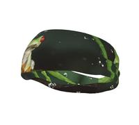 Fascia per il sudore con stampa rana dell'albero della pace per uomo e donna, traspirante, antiscivolo, durevole e di lunga durata