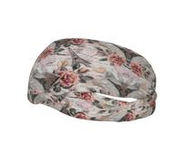 Fascia per il sudore con stampa Torre Eiffel con fiore Parigi, per uomini e donne, traspirante, antiscivolo, durevole e di lunga durata