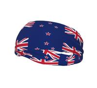 Fascia per il sudore decorativa alla moda sportiva FUUNTL New Zealand Flag Picture Fasce per uomini e donne