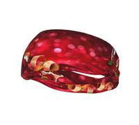 Fascia per il sudore decorativa alla moda sportiva YYHHAOFA Wine e Rose rosse stampate fasce per uomini e donne