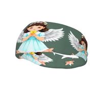 Fascia per il sudore decorativa alla moda sportiva YYHWHJDE Cute Little Angel Pattern Fasce per uomini e donne