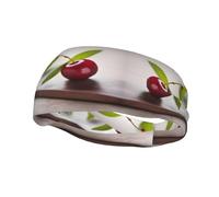 Fascia per il sudore decorativa alla moda sportiva YYHWHJDE Cute Little Cherry Pattern Fasce per uomini e donne