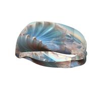 Fascia per il sudore decorativa alla moda sportiva YYHWHJDE Ocean Sea Wave Seashell Pattern Fasce per uomini e donne