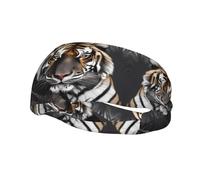 Fascia per il sudore decorativa alla moda sportiva YYHWHJDE Tiger at Rest Pattern Fasce per uomini e donne