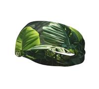 Fascia per il sudore decorativa alla moda sportiva YYHWHJDE verde tropicale giungla pianta modello fasce per uomini e donne