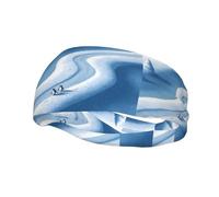 Fascia per il sudore decorativa sportiva alla moda con pinguini YYHWHJDE sulla neve Fasce per uomini e donne