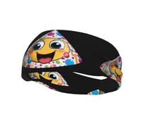 Fascia per il sudore decorativa sportiva alla moda HJFCZH Caterpillar cappello di compleanno stampe traspirante elastico adatto per ciclismo yoga corsa