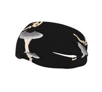 Fascia per il sudore decorativa sportiva alla moda WHJSSF Ballet performer Stampa traspirante elastica adatta per ciclismo, yoga, corsa