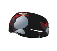 Fascia per il sudore decorativa sportiva alla moda WHJSSF Cappuccetto Rosso Stampa pinguino traspirante elastico adatto per ciclismo yoga corsa