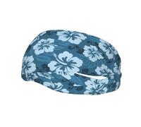 Fascia per il sudore decorativa sportiva alla moda YYHHAOFA blu ibisco stampato fasce per uomini e donne