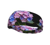 Fascia per il sudore decorativa sportiva alla moda YYHWHJDE Beautiful Hydrangea Pattern Fasce per uomini e donne