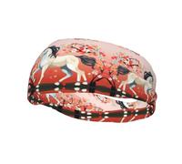 Fascia per il sudore decorativa sportiva alla moda YYHWHJDE cavallo nella parte anteriore con alberi in fiore modello fasce per uomini e donne