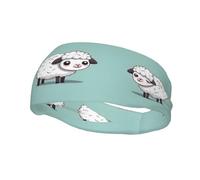 Fascia per il sudore decorativa sportiva alla moda YYHWHJDE Cute Cartoon Sheep Pattern Fasce per uomini e donne