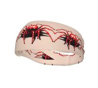 Fascia per il sudore decorativa sportiva alla moda YYHWHJDE Cute Little Red Spider Pattern Fasce per uomini e donne