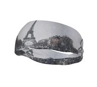 Fascia per il sudore decorativa sportiva alla moda YYHWHJDE Torre Eiffel in una giornata di neve Fasce per uomini e donne