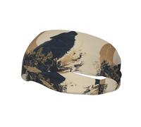 Fascia per il sudore decorativa sportiva alla moda YYHWHJDE Wolf and the Moon Pattern Fasce per uomini e donne