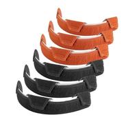 Fascia per il sudore per elmetto rigido, 6 pezzi, fascia per il sudore, per l'estate (6 pezzi, nero)