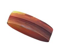Fascia per il sudore sportiva per uomo e donna, traspirante, fascia per il sudore con acqua di mare, crepuscolo, spiaggia, tramonto, spugna, fascia elastica per capelli, atletica, per yoga, tennis