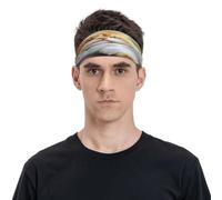 Fascia per il sudore unisex con simpatico gatto perduto, traspirante e traspirante, adatta per corsa, ciclismo, yoga in attesa di sport