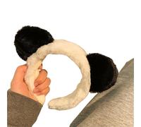 Fascia per il trucco Fascia for capelli in peluche Orecchie di panda Cerchio for Lavaggio Porta for il viso for le donne Fasce for pelose for testa cartone animato Accessori for for trucco(Color2)