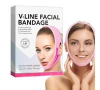 Fascia per il viso a forma di V, per sollevamento del mento, forma a V, modellante per il viso, fasciatura snellente per il viso, riutilizzabile, per donne