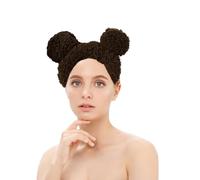 Fascia per il viso per la cura della pelle, comoda fascia elastica con orecchie d'orso, prodotti di bellezza per ragazze per lavori domestici, lavare il viso, trucco, bagno, cura della pelle
