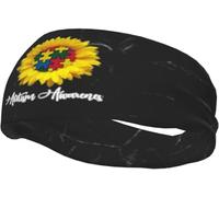 Fascia per la corsa con girasole per la consapevolezza dell'autismo per uomo, fascia antisudore per allenamento sportivo all'aperto