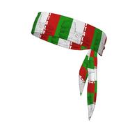 Fascia per la testa con stampa bandiera italiana Colosseo romano, cravatta per karate ninja, fasce per il sudore atletiche, fascia per la testa per allenamento traspirante