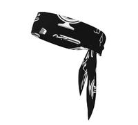 Fascia per la testa, fascia sportiva per il sudore per uomo e donna, fascia per la testa da allenamento per karate