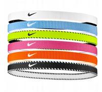 Nike Flex Classic Headbands 6PK Fasce Elastiche per Capelli Sport Volt (6 unità)