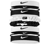 Fascia per la testa Nike Flex Hair Tie 8P - white/black/black - Multicolore