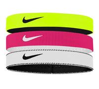 Fascia per la testa Nike Flex Wide 3P - volt/vivid pink/black - Multicolore