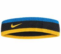 Fascia per la testa Nike Swoosh Headband - black/green abyss/university gold - Multicolore
