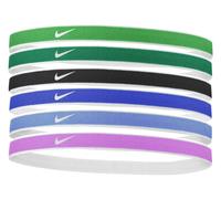 Fascia per la testa Nike Tipped Swoosh Sport Headbands 6PK 2.0 - Multicolore, Verde