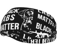 Fascia per la testa unisex Labrador Black Labs Matter Sports per la corsa