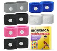 Fascia per mal di movimento/agopressione nausea braccialetto per nausea, braccialetti per mal di mare per sollievo naturale di nausea mattutina, vertigini, ansia, cinetosi (auto, mare, mal di viaggio)