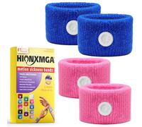 Fascia per mal di movimento/agopressione nausea braccialetto per nausea, braccialetti per mal di mare per sollievo naturale di nausea mattutina, vertigini, ansia, cinetosi (auto, mare, mal di viaggio)