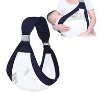 Fascia per neonati traspirante,Fascia Neonato,Fascia Porta Bebe,Wrap Baby Carrier,Marsupi per allattamento,Fascia Koala Babycare (Maglia 3D, blu navy)