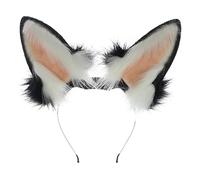 Fascia per orecchie con coda dinamica per cosplay orecchie in maschera Halloween Cosplay Party Cute Animal Face Wash fascia