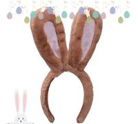 Fascia per orecchie da coniglio: costume dà còniglio, capelli stile Lolita, ořecchie d́a coņiglio | Copricapo di peluche con orecchi pelose pèr il compleanno dì Pasqua dei bambini che danno un aspetto