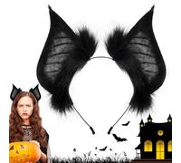 Fascia per orecchie da pipistrello, fascia di Halloween nera,Cerchio per capelli gotico orecchie da pipistrello | Copricapo cosplay fantasia, costumi da festa per ragazze per mascherata di dan