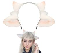 Fascia per orecchie di agnello Bella pelliccia sintetica Orecchie di pecora Fascia per capelli Simpatico accessorio per costume da agnello cosplay per feste con animali di pecora