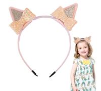 Fascia per orecchie per cane blu con papillon Halloween accessori per capelli | accessori per capelli blu, fermagli per capelli animali scintillanti, fasce scintillanti per capelli