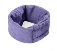 Fascia per orecchie per cani, protezione essenziale che rimane in posizione anche quando si mangia o si gioca disordinatamente (viola scuro L)