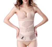 Fascia per pancia 3 in 1 post-partum - fascia per il recupero della pancia, vita e bacino (beige, taglia unica)