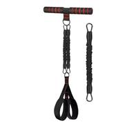 Fascia per Pedali con Maniglia - Attrezzura per addominali con 3 tubi regolabili,Fascia per stretching a tensione manuale,Per donna