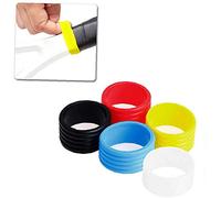 Fascia per racchetta da tennis Overgrip Impugnatura in silicone Anelli di fissaggio Elastico Manico Racchetta Anello in gomma Colori Assortiti 5 pezzi Articoli sportivi all'aperto Bello